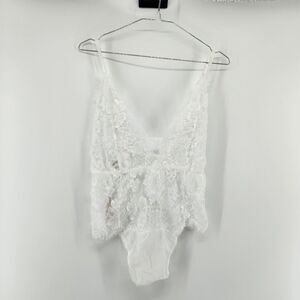 Adore Me XL White Anushka‎ Bodysuit NWT